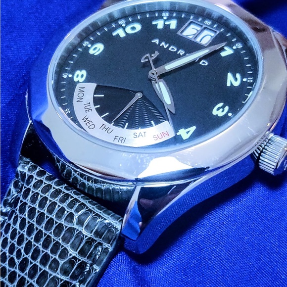 Android AD346 Big Date Retrogate Swiss Movt Men's Watch 44mm - Picture 3 of 10